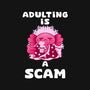 Adulting Is A Scam-None-Drawstring-Bag-FunkVampire