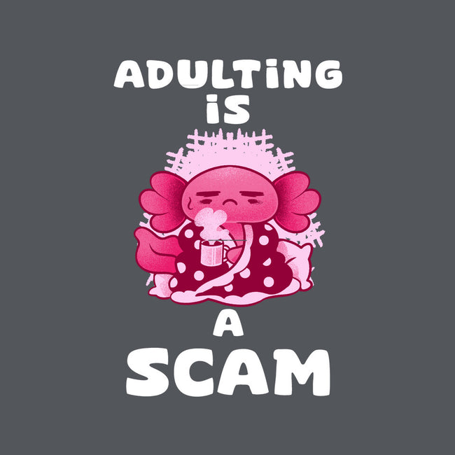 Adulting Is A Scam-Womens-Basic-Tee-FunkVampire