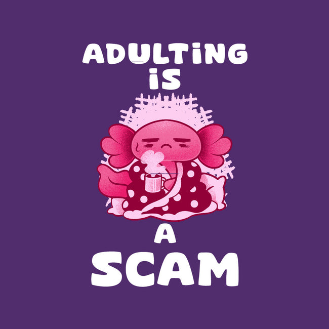 Adulting Is A Scam-Womens-Basic-Tee-FunkVampire