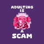 Adulting Is A Scam-Womens-Basic-Tee-FunkVampire