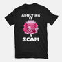 Adulting Is A Scam-Unisex-Basic-Tee-FunkVampire