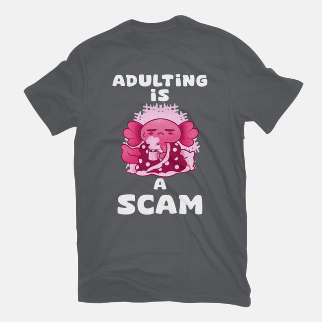 Adulting Is A Scam-Mens-Basic-Tee-FunkVampire