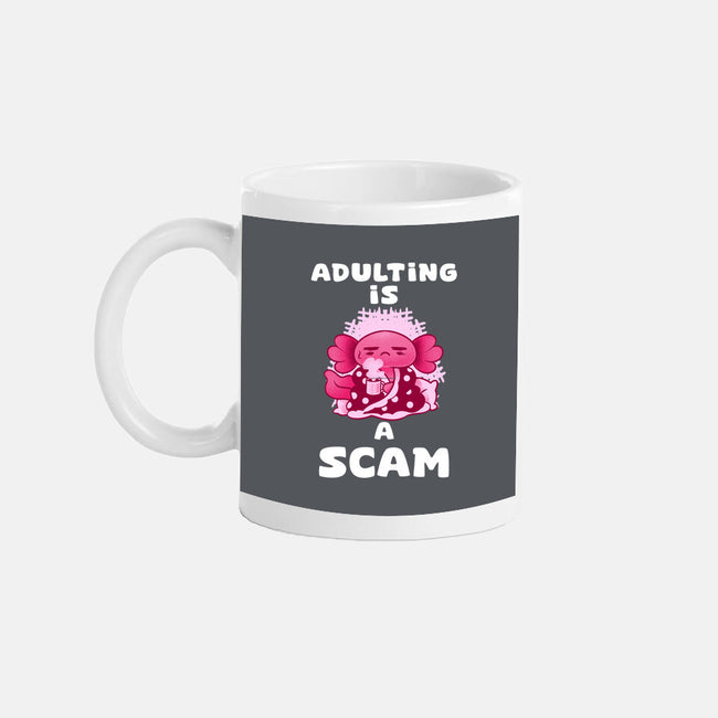 Adulting Is A Scam-None-Mug-Drinkware-FunkVampire