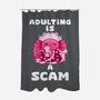 Adulting Is A Scam-None-Polyester-Shower Curtain-FunkVampire