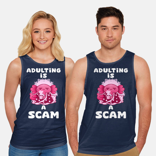 Adulting Is A Scam-Unisex-Basic-Tank-FunkVampire