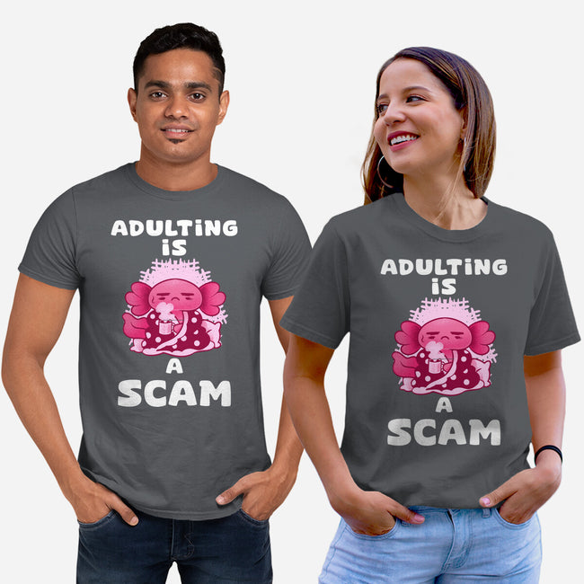 Adulting Is A Scam-Unisex-Basic-Tee-FunkVampire