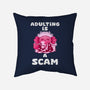 Adulting Is A Scam-None-Removable Cover w Insert-Throw Pillow-FunkVampire