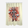 Devourer Of Worlds Sumi-e-None-Polyester-Shower Curtain-Astrobot Invention