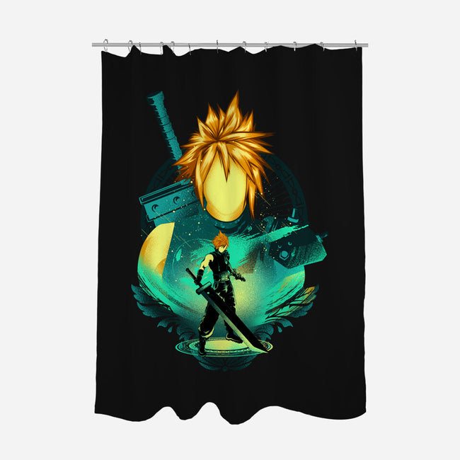 Midgar Mercenary-None-Polyester-Shower Curtain-hypertwenty