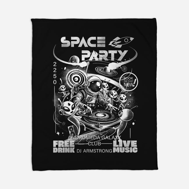 Space Party-None-Fleece-Blanket-fanfabio