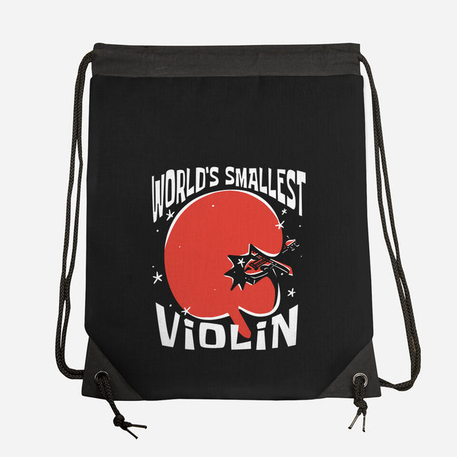 World's Smallest Violin-None-Drawstring-Bag-estudiofitas