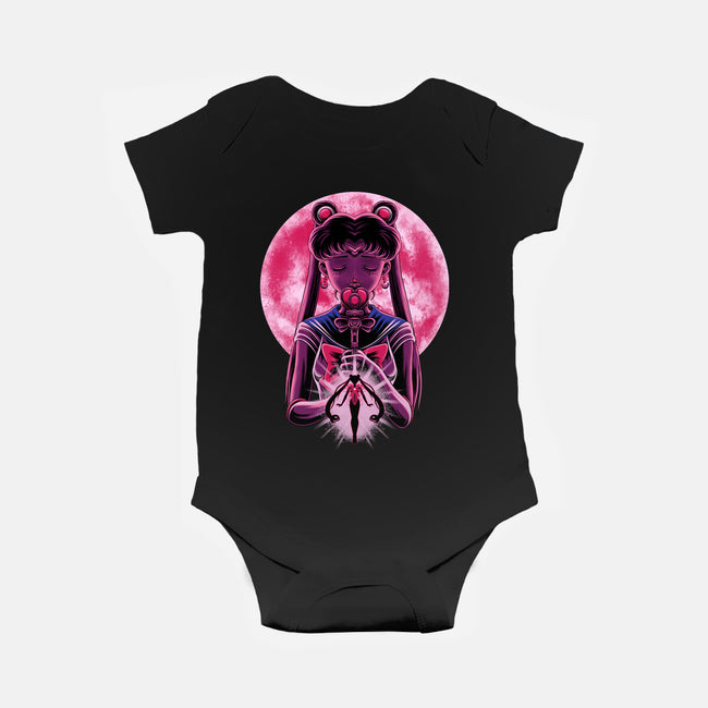 Heart Moon Wand-Baby-Basic-Onesie-rmatix