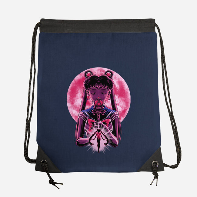 Heart Moon Wand-None-Drawstring-Bag-rmatix