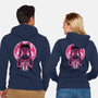 Heart Moon Wand-Unisex-Zip-Up-Sweatshirt-rmatix