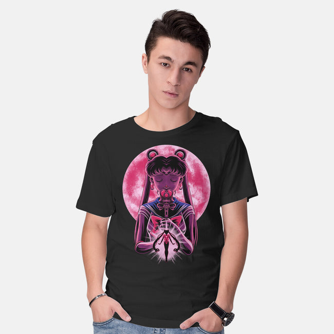 Heart Moon Wand-Mens-Basic-Tee-rmatix