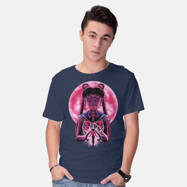 Heart Moon Wand-Mens-Basic-Tee-rmatix