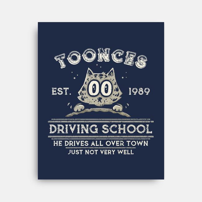 Toonces Driving School-None-Stretched-Canvas-kg07