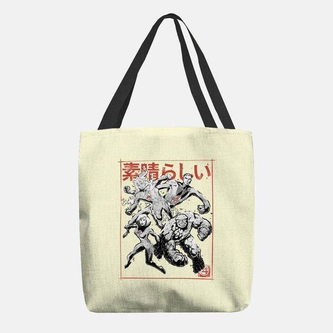 Fantastic Superheroes Sumi-e-None-Basic Tote-Bag-Astrobot Invention