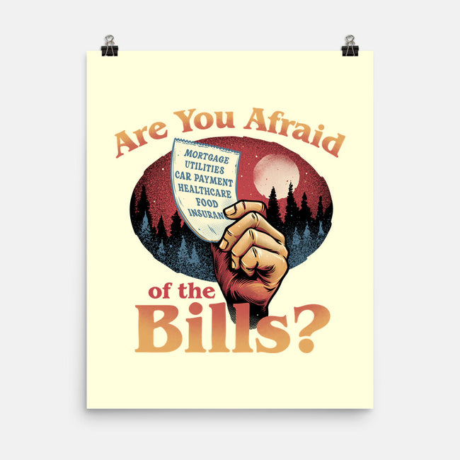 Are You Afraid Of The Bills-None-Matte-Poster-glitchygorilla