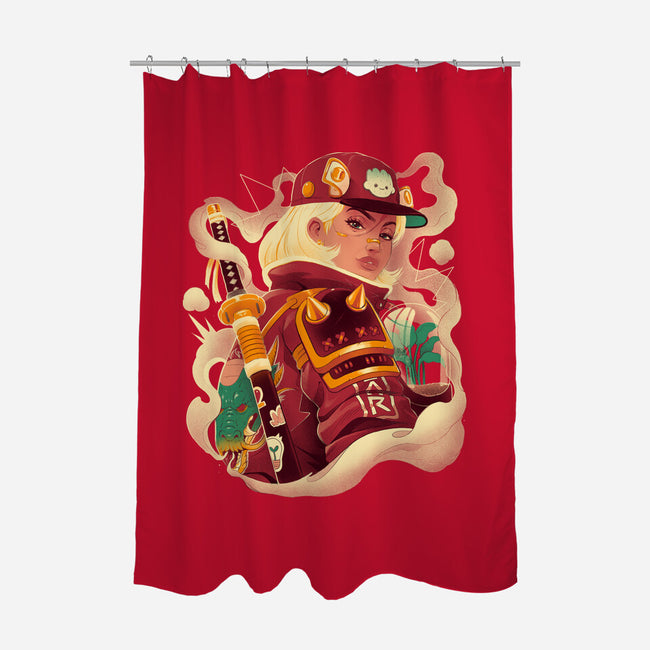 Solar Dragon-None-Polyester-Shower Curtain-Bruno Mota