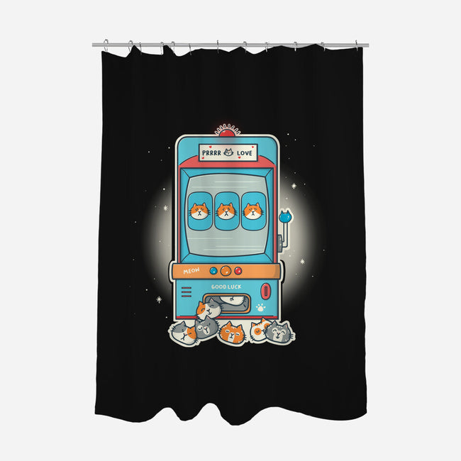 Slot Meowchine-None-Polyester-Shower Curtain-Freecheese