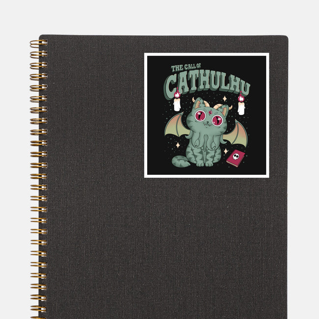 Summon Cathulhu-None-Glossy-Sticker-Tri haryadi