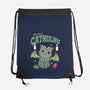 Summon Cathulhu-None-Drawstring-Bag-Tri haryadi