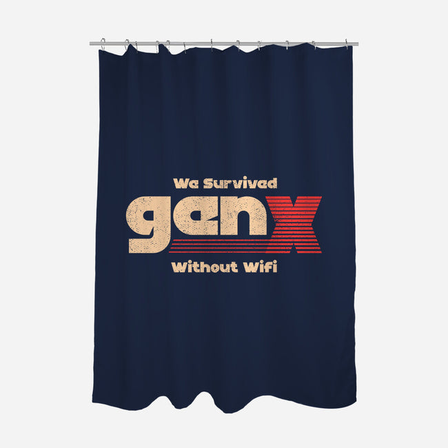 We Survived Without Wifi-None-Polyester-Shower Curtain-sachpica