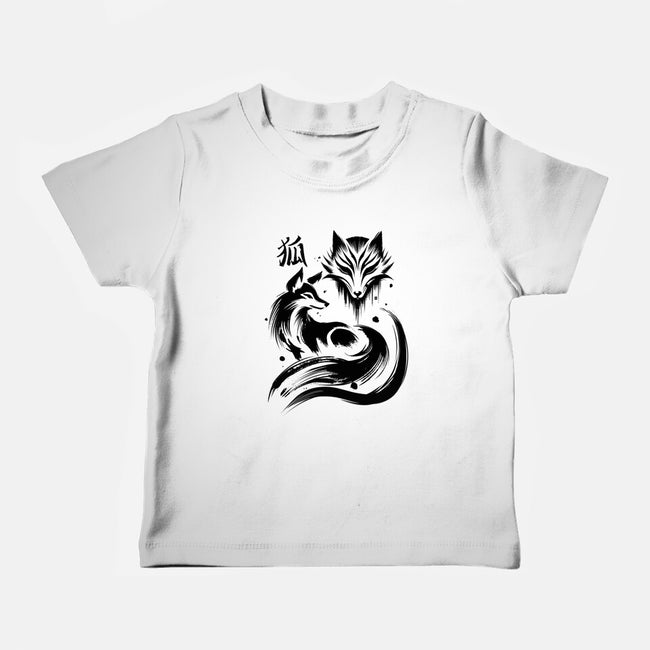 Fox Kitsune-Baby-Basic-Tee-fanfabio