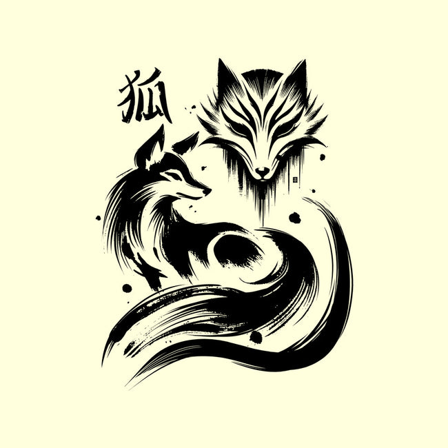 Fox Kitsune-None-Drawstring-Bag-fanfabio