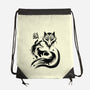 Fox Kitsune-None-Drawstring-Bag-fanfabio