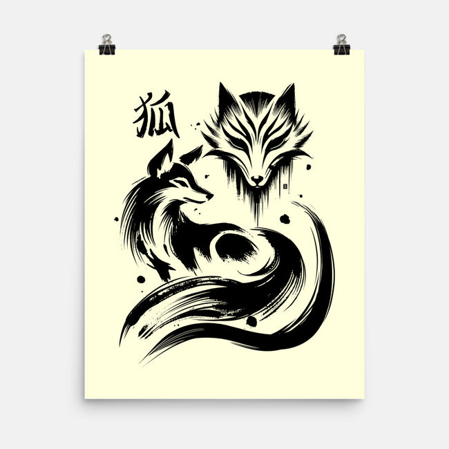 Fox Kitsune-None-Matte-Poster-fanfabio