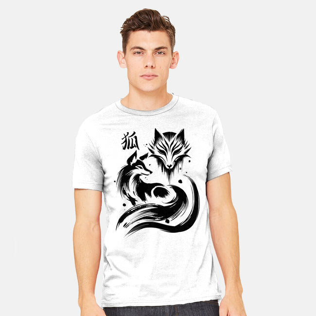 Fox Kitsune-Mens-Heavyweight-Tee-fanfabio