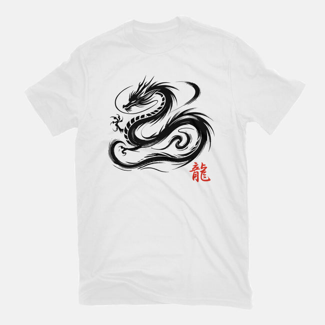 Dragon Ink Brush-Youth-Basic-Tee-fanfabio