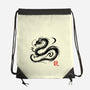 Dragon Ink Brush-None-Drawstring-Bag-fanfabio