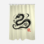 Dragon Ink Brush-None-Polyester-Shower Curtain-fanfabio