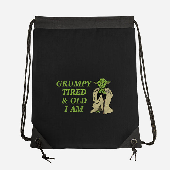Grumpy Tired And Old-None-Drawstring-Bag-milasneeze