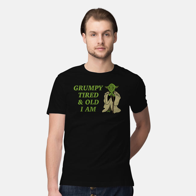 Grumpy Tired And Old-Mens-Premium-Tee-milasneeze