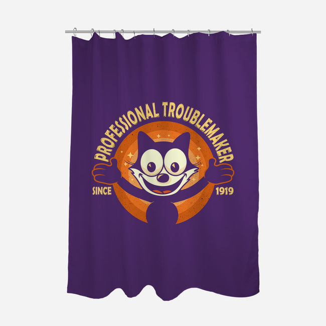 Professional Troublemaker-None-Polyester-Shower Curtain-erion_designs