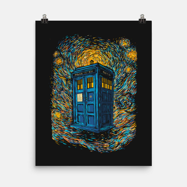 Starry Night Blue Box-None-Matte-Poster-kharmazero