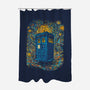 Starry Night Blue Box-None-Polyester-Shower Curtain-kharmazero