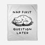 Nap First Question Later-None-Fleece-Blanket-FunkVampire