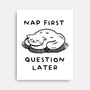 Nap First Question Later-None-Stretched-Canvas-FunkVampire