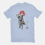 Pirate Hunter Sumi-e-Womens-Fitted-Tee-Astrobot Invention