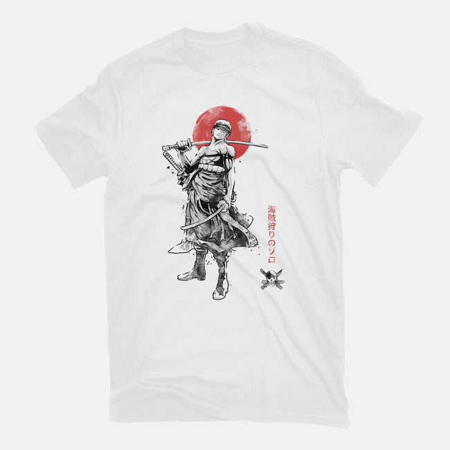 Pirate Hunter Sumi-e-Unisex-Basic-Tee-Astrobot Invention