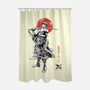 Pirate Hunter Sumi-e-None-Polyester-Shower Curtain-Astrobot Invention