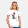 Pirate Hunter Sumi-e-Womens-Fitted-Tee-Astrobot Invention