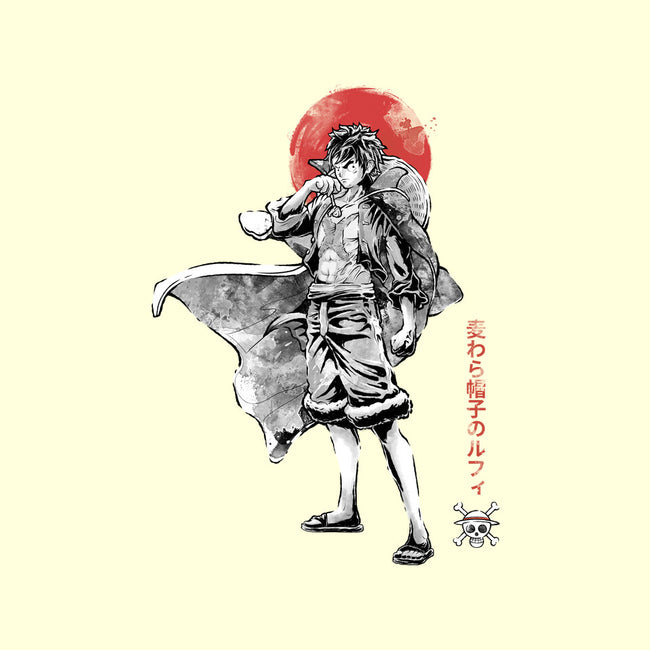 Straw Hat Captain Sumi-e-None-Drawstring-Bag-Astrobot Invention