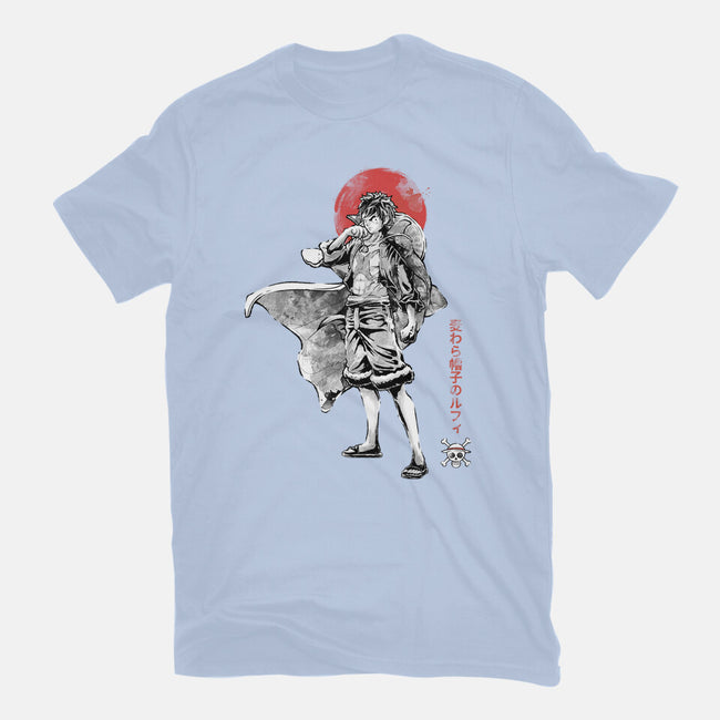 Straw Hat Captain Sumi-e-Mens-Premium-Tee-Astrobot Invention