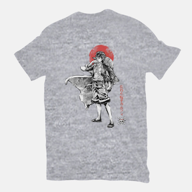 Straw Hat Captain Sumi-e-Unisex-Basic-Tee-Astrobot Invention